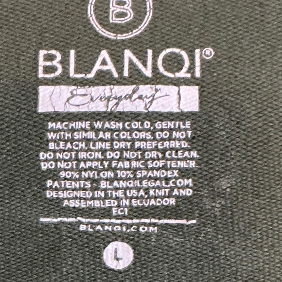 Blanqi Olive Green Maternity Everyday Belly Support Leggings Size Large - Picture 5 of 5